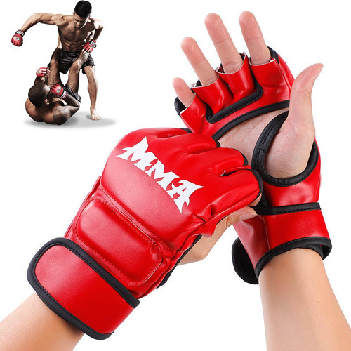 Guantes De Boxeo Mma Combate De Entrenamiento De Medio Dedo