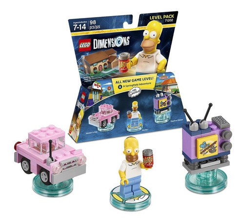 Lego Dimensions Homero Simpson, Simpsons  98 Piezas.