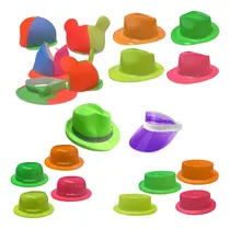 Comprar Combo Gorros Fluo 15 Personas Solo Gorros Sombrero Galera