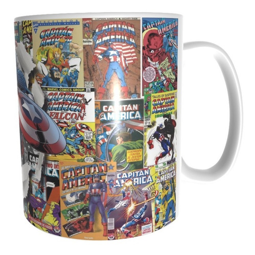 Imagen 3 de 4 de Taza Comics Coleccionable Capitan America Vengadores #03