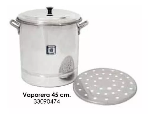 Olla Vaporera #45 50 Litros Aluminio Mexiquense