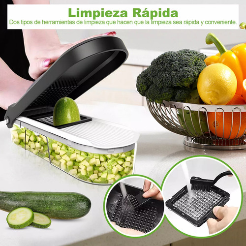 Rallador Y Picador 7 En 1 Para Verduras Y Frutas