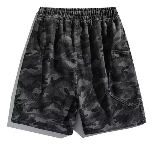 Pantalones Cortos De Camuflaje Para Hombre, Rectos Y Delgado