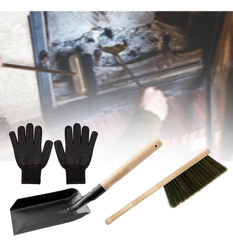 Juego De Herramientas Para Chimenea, Escoba Para Chimenea,