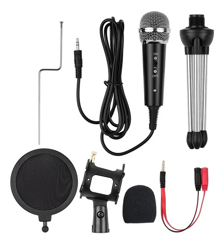 Kit De Micrófono De Vídeo Con Micrófono Mini Trípode