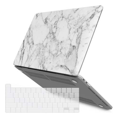 Funda Ibenzer Para Macbook Pro 13 M2 + C/teclado Marble