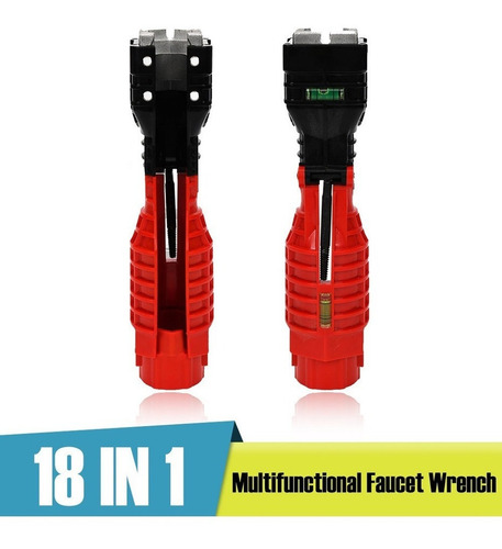 Llave De Tubo Del Instalador Del Grifo Del Fregadero 18 En 1