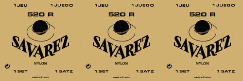 Pack X 3 Encordado Savarez 520r Tension Normal Oferta Promo