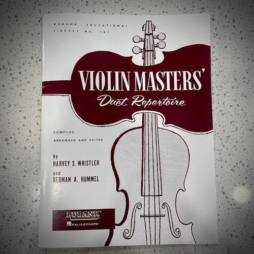 Violin Masters' Duet Repertoireviolin Duet Collection - Unac