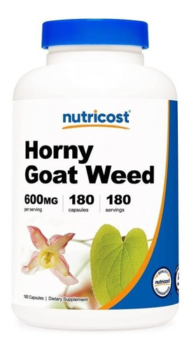 Horny Goat Weed 600mg Vigor Libido Energia Sexual Vitalidad! Sabor Neutro