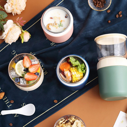 Almuerzo Olla Recipiente De Yogur Recipiente De Comida