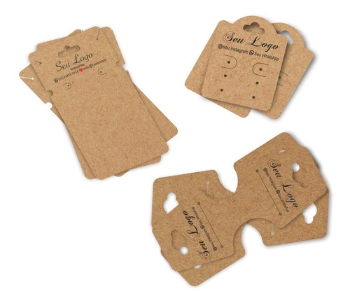 Tags Bijuterias Kit Com 3 Modelos Personalizados 200 Peças