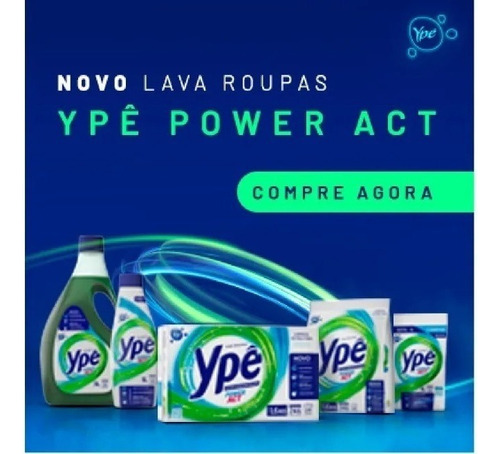 Lava-Roupas Líquido Ypê Power Act Pouch 1l Refil
