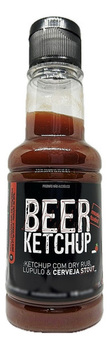 Beer Ketchup Especial C/ Cerveja Stout Lúpulo Dry Rub 200ml