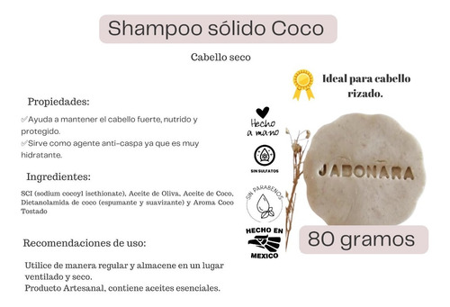 Shampoo Sólido Coco