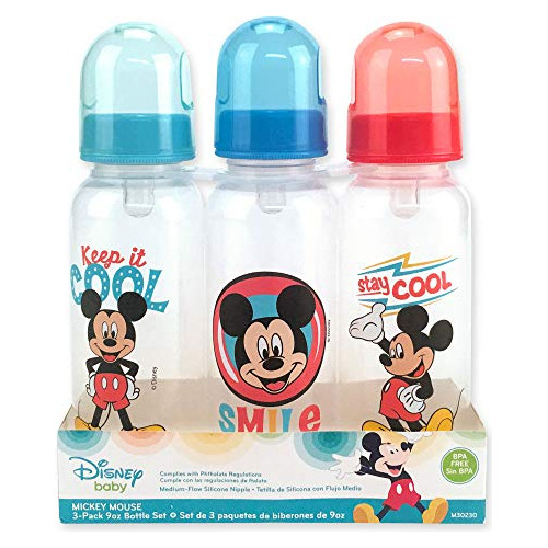 Disney Mickey Mouse - Juego De Botellas (3 Unidades)