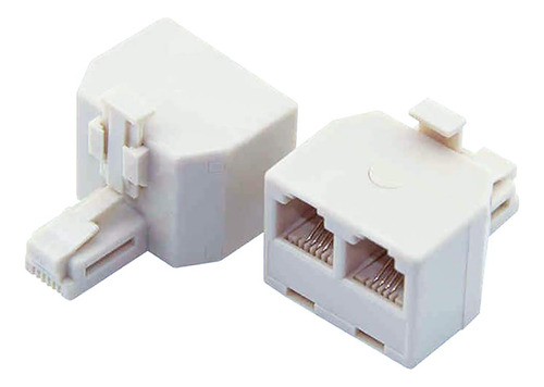 Divisor De Teléfono 1 2, 2pack Rj11 6p4c Enchufe De Pa...