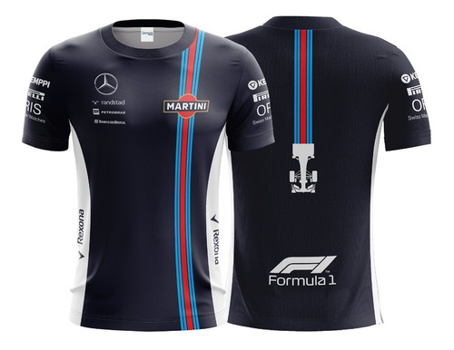 Camisa Camiseta Jersey Uniformes Williams Martini Formula 1