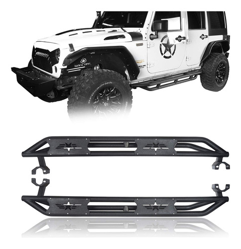 Estribo Lateral Barra Nerf Logotipo Estrella Para Jeep Jku 4