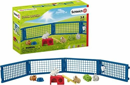 Schleich Farm World Conejera Y Conejillo De Indias Juego Edu