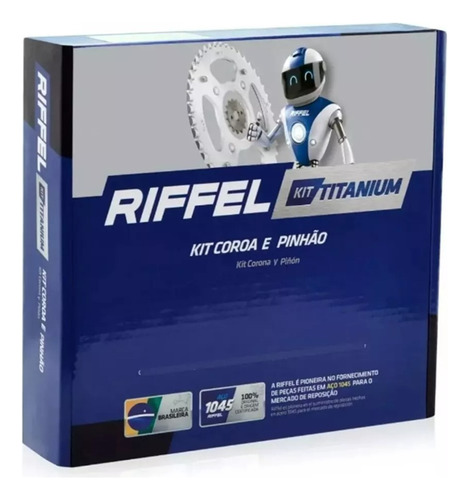 Kit Relação Riffel Fazer 150 Factor 125 150 2014 A 2022 Ybr