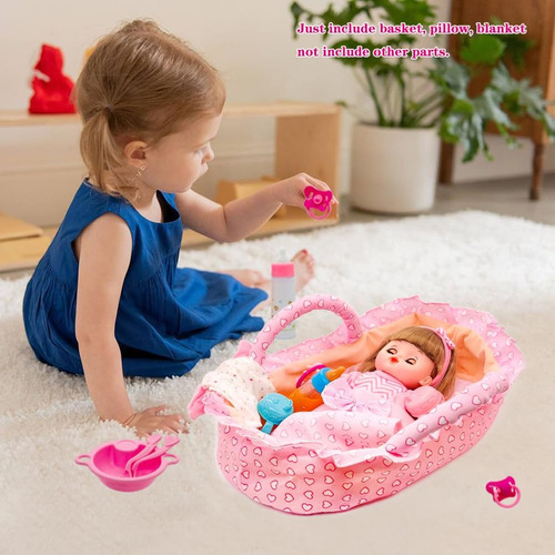 Moisés Para Muñeca Bebé, Portabebés Portátil Para Muñecas De