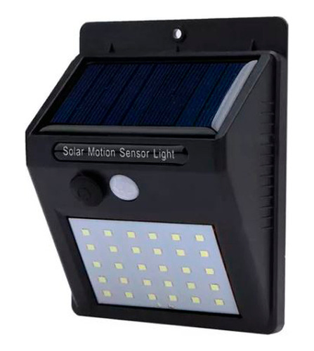 Lámpara Farol Solar Foco 30 Led Sensor Movimiento