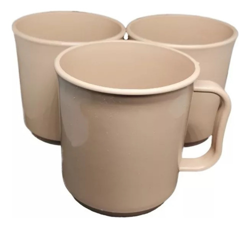 Taza Tarro De Plástico Beige 390 Ml 50 Piezas