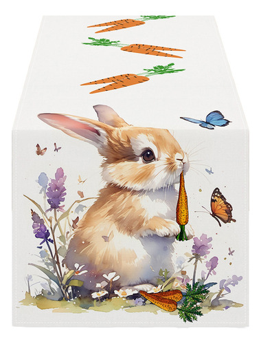 Bandera De Mesa Q Rabbits Con Forma De Rábano, Para Decoraci
