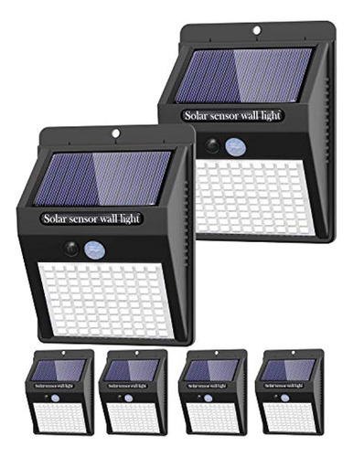 Paquete De 6 Luces Solares Al Aire Libre, 3 Modos / 100led L