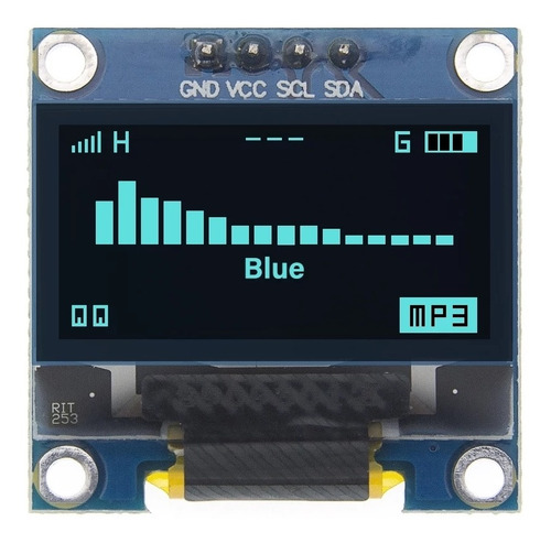 Pantalla Oled 0.96x64 Azul Módulo Arduino