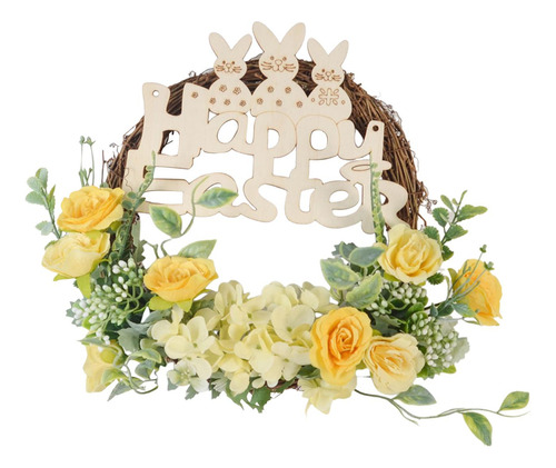 Corona De Flores De Pascua, De Feliz Pascua, Decoración De
