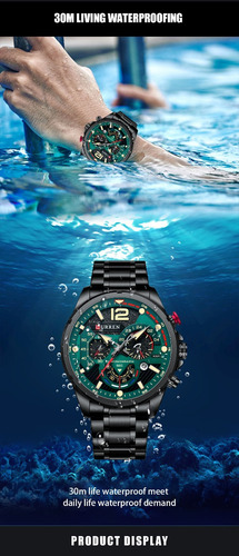 Reloj Curren 8395bkgr Negro Hombre