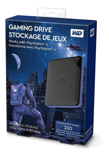 Disco rígido externo Western Digital WD Gaming Drive WDBM1M0040BBK 4TB