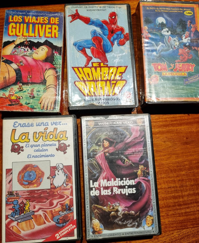 Vhs Películas Animadas Clásicas. Precio Por C/u . Original (Usado)