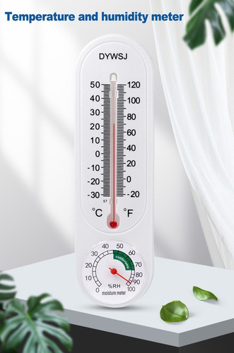 Imagen 6 de 6 de Termómetro Ambiental Higrómetro De Pared Temperatura Humedad