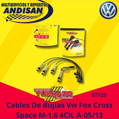 Cables Para Bujias Vw Fox / Crossfox / Spacefox M-1.6 4cil