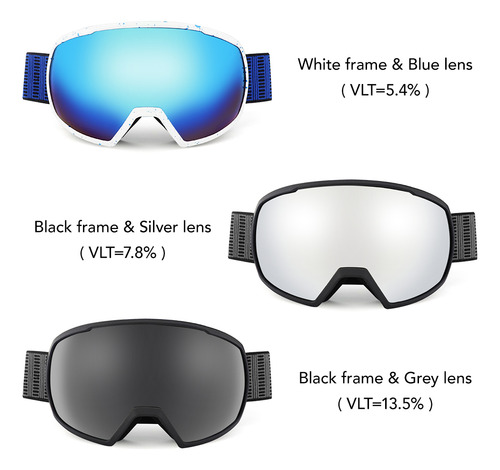 Gafas De Esquí Anti Niebla Uv Protección Hombre Mujer