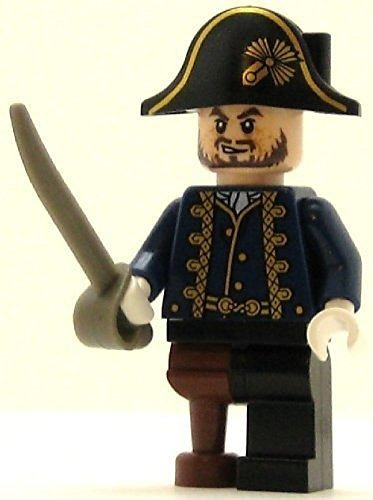 Lego Piratas Del Caribe Minifig Hector Barbossa Con Pegleg