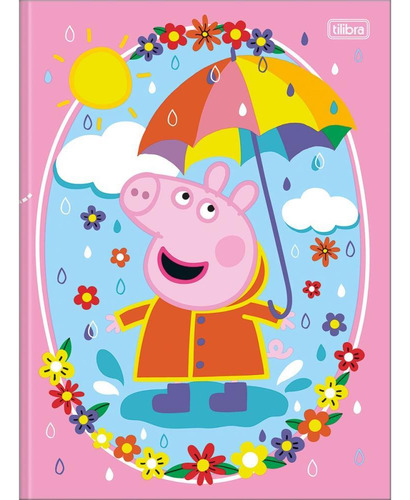 Caderno Brochurao Capa Dura Peppa Pig 80fls Pct.c/05