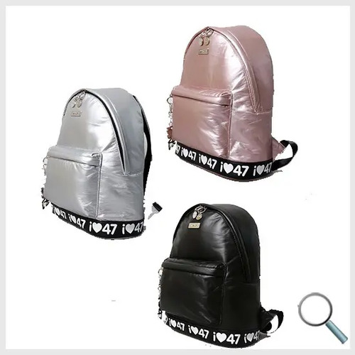 Mochila 47 Street Original. (q47s18-035) Negro O Rojo | MercadoLibre