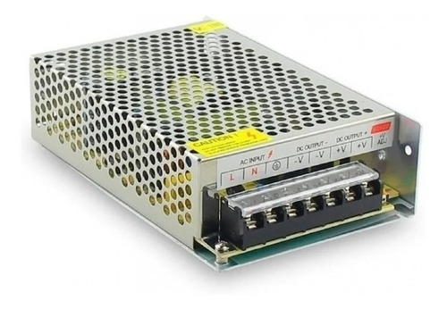 Imagen 2 de 5 de Fuente Switching 12v 3a 40w Metalica Cinta Led Cctv Candil