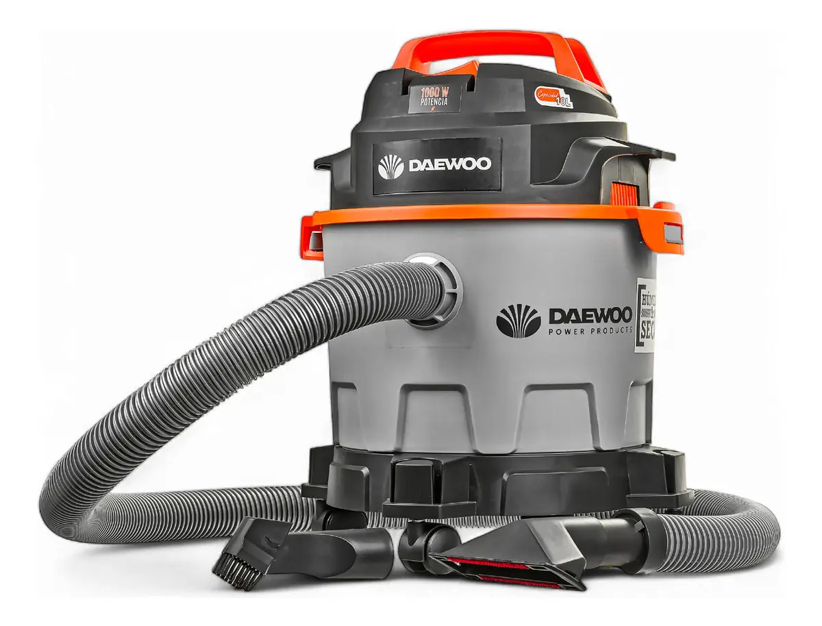 Aspiradora De Polvo Y Agua Daewoo Davc90-10l 10lts Sopladora Color Gris/Negro/Naranja 220 V