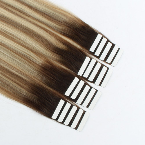 Extensiones Cabello Real 18in 50gr Marrón Ash Con Raíz Oscur