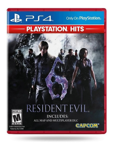 Juego Ps4 Fisico Resident Evil 6 Hits Nuevo Sellado Caja Roj