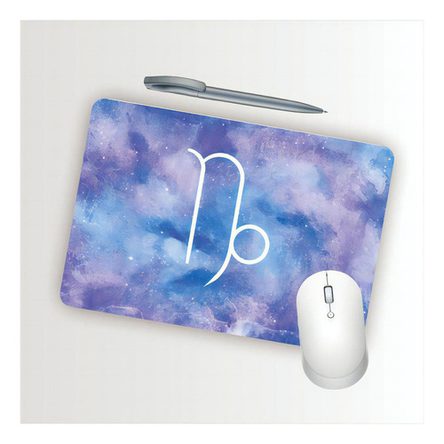 Mouse Pad Emborrachado Personalizado Capricórnio 18x20cm