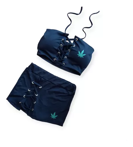 Conjunto mandrake feminino short e cropped com bojo