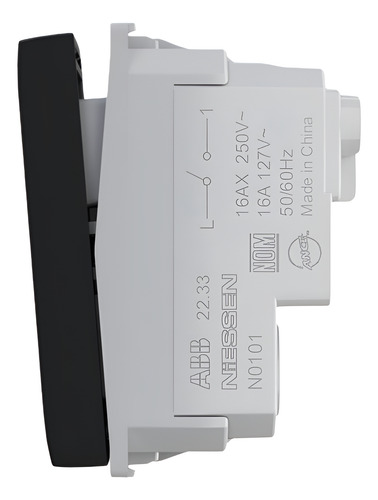 Interruptor Simples 250v 16a Preto Origen N0101 Ng