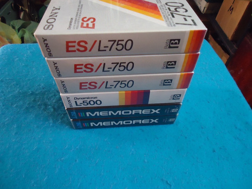 Sony Memorex Betamax Cintas Cassettes De Video Lote (Usado)