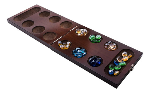 Juego De Mesa Mancala De Growupsmart Con Tablero De Madera P